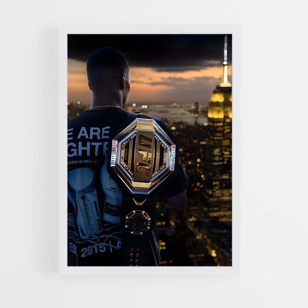 Poster Israel adesanya MMA (vue 3)